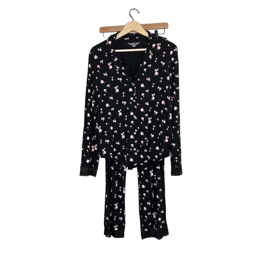 Victoria’s Secret Floral Modal Long Sleeve Pajama Set ML